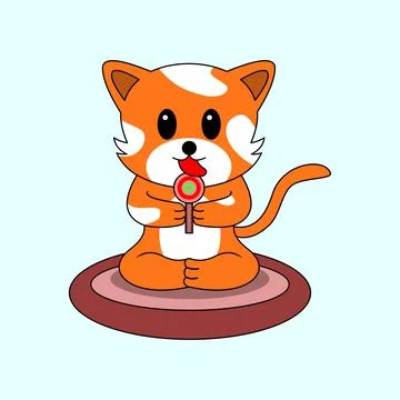 Cat ilustration Vector Stock Illustration