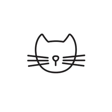 Cat line icon Stock Illustration