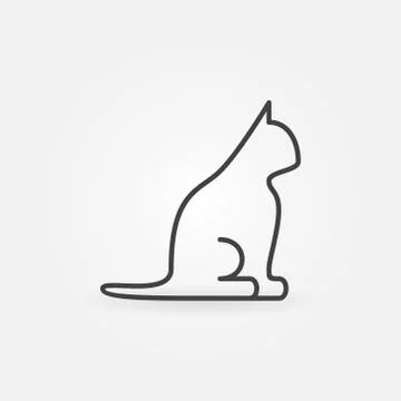 Cat line icon Stock Illustration