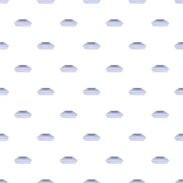 Cat litter box seamless pattern background repeating design Stock Illustration