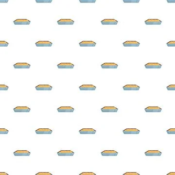 Cat litter box seamless pattern background design Illustrazione stock