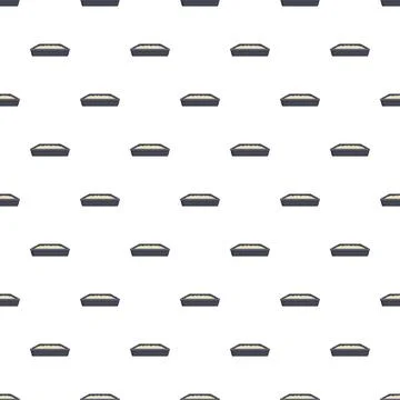 Cat litter box seamless pattern background repeating 스톡 일러스트