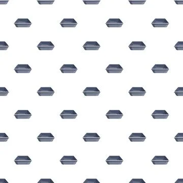 Cat litter box tray repeating hexagon pattern Illustrazione stock