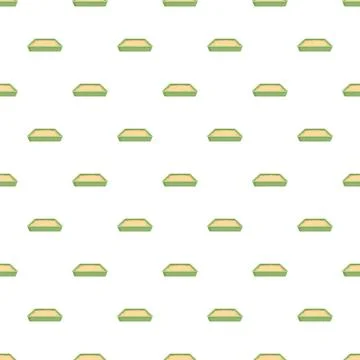 Cat litter boxes with sand seamless pattern Stockillustratie