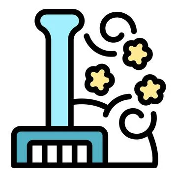 Cat litter scoop efficiently gathering waste clumps, enhanced with deodorizin Stock Illustration
