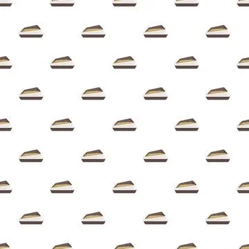 Cat litter tray filled with sand seamless pattern Stock Illustration