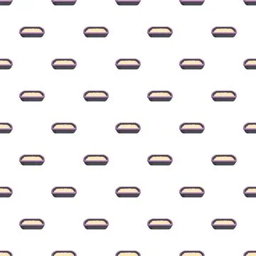 Cat litter tray repeating pattern for pet care Stock Illustration