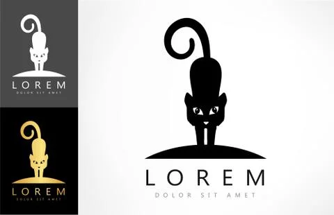 Cat logo Stock Illustration