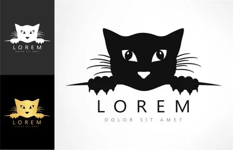 Cat logo Stock Illustration