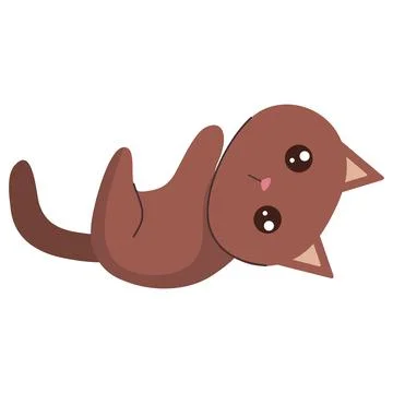 Cat lying down Illustrazione stock