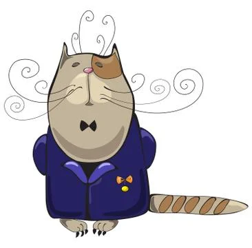 Cat man Stock Illustration