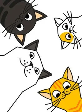 Cat meme. Cats are talking to you Stock Illustration