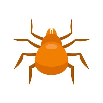 Cat mite icon, flat style イラスト素材