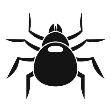 Cat mite icon, simple style Stock Illustration