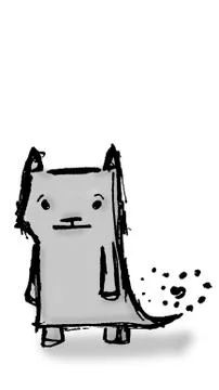 Cat or Dog? Stock Illustration