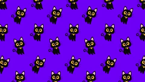Cat Pattern Background Stock Footage 213370679