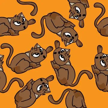 Cat pattern Stock Illustration