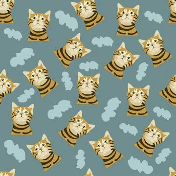 Cat pattern Stock Illustration