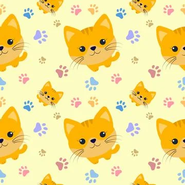 Cat pattern Stock Illustration