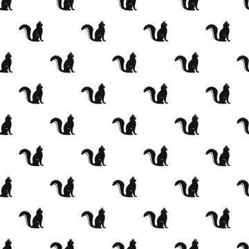 Cat pattern seamless vector Illustrazione stock