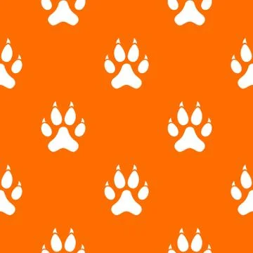Cat paw pattern seamless Stockillustratie