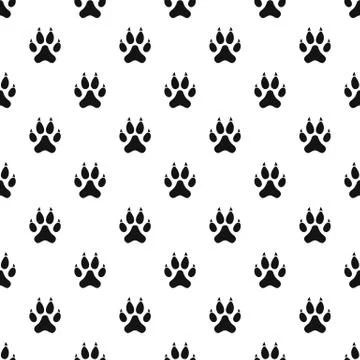Cat paw pattern vector 스톡 일러스트