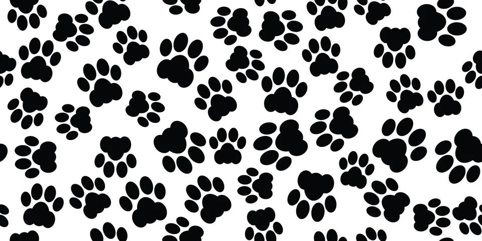 Cat paw seamless Stock Illustration