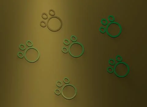 Cat paws Illustrazione stock