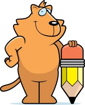 Cat Pencil Stock Illustration