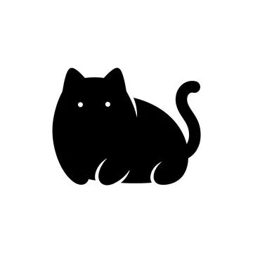 Cat Pet Care Daily Routine Icon Stock Illustration