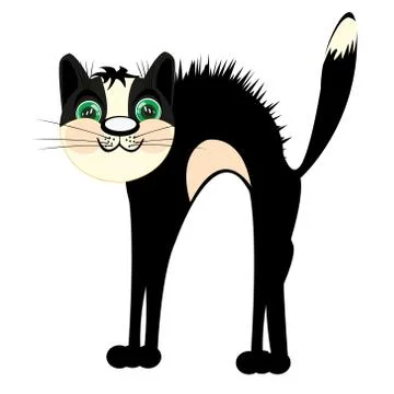 Cat in pose Stock Illustration