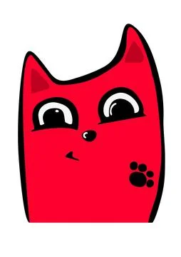 Cat red Stock Illustration