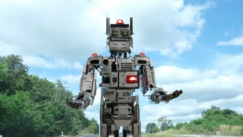 Cat robot for industry 4.0 3d render Stock Footage 171850577