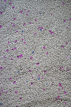 Cat sand texture background, Pet equipment Stock Photos