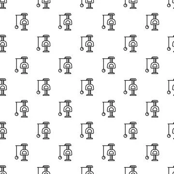 Cat scratch post outline seamless repeating pattern design 스톡 일러스트