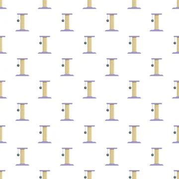 Cat scratcher post pattern for pet accessories Stock Illustration