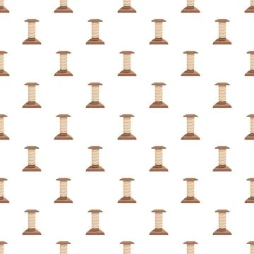 Cat scratcher post pattern for pet accessories design Stock Illustration