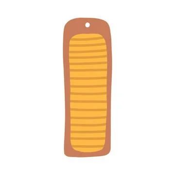 Cat scratching board in cartoon flat style. Cat tree with a toy ball, furniture Stock Illustration