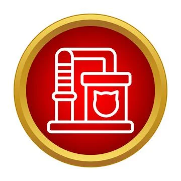Cat scratching post and play tower icon for pets Stock Illustration