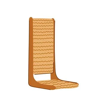 Cat scratching post helping feline health and behavior Stock Illustration