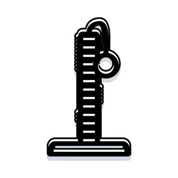 Cat scratching post helping feline maintain claws Stock Illustration