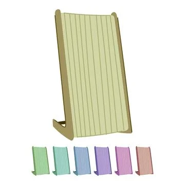 Cat scratching post helping protect furniture from damage graphic Stock Illustration