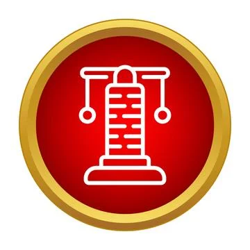 Cat scratching post product icon design Stockillustratie