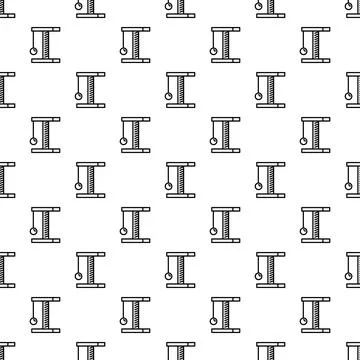 Cat scratching post toy vector seamless pattern Stockillustratie