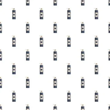 Cat shampoo bottles seamless pattern background design Stock Illustration