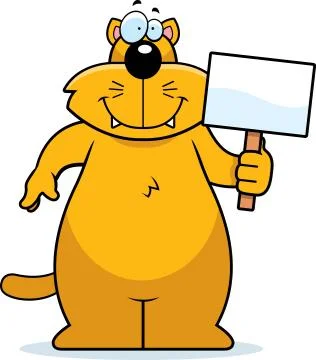 Cat sign Stock Illustration