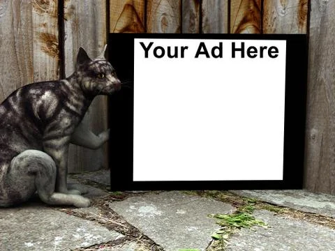 Cat Sign Stock Illustration