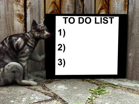 Cat Sign Stock Illustration