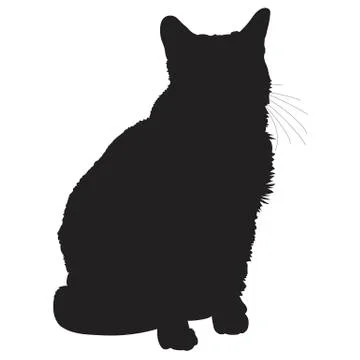 Cat Silhouette 1 Stock Illustration