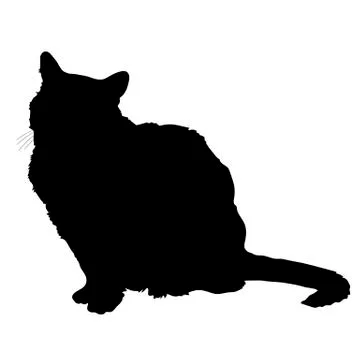 Cat silhouette 2 Stock Illustration